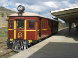 Tin Hare no. 6 at Cooma railway station. The track in the distance continues south to Bombala.