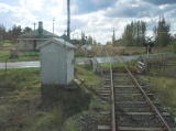 Another look at the railway crossing and the cattle stops either side. The bells on the crossing are manually operated.