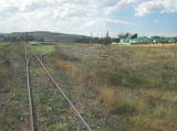 Bunyan station and rail yards. When two Tin Hare rail cars are in operation, they often cross at this station.