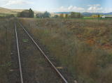 A long straight out of Bunyan as we approach one of the rail bridges on the line.
