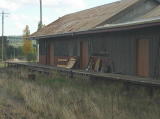 The main goods platform in Cooma rail yard, now disused.