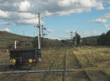 Another wagon and signals in the Cooma rail yard.