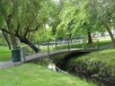 Looking towards the fountain in Civic Gardens in Lower Hutt.