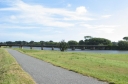A full view of the railway bridge over the Hutt River. This bridge also doubles as a pedestrian bridge.