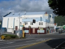 A second shot of the building. Here the sign for Cambridge Terrace is more readable, and the cell antennas on top of the building are more prominent.