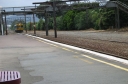 A southbound unit approaches Woburn station.