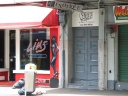 A closer shot of the old Ceroc venue entrance. Other graffiti is visible on the sign.