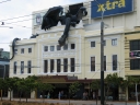 A third shot of the Embassy Theatre, complete with Lord of the Rings adornments.
