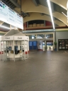 A view down the subway towards the city bus interchange.