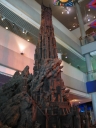 One of the models used in the Lord of the Rings trilogy on display at Te Papa.