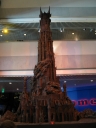 A complete shot of the model from in front of the gate.