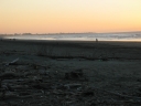 A second shot of the setting sun looking south on Peka Peka beach.
