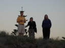 Iain, Shami, and Denise enjoy the sunset.