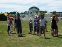 The crazy hats competition finishes.