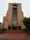 Another front shot of Sanit Paul's Cathedral. The ten o'clock service is in progress inside.