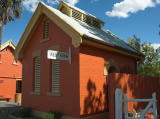 Another look at the rest room building looking southwest.