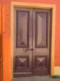 A closer look at the door for the southern building.