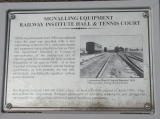 A sign describing the signalling equipment in Cooma rail yard.