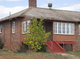 Detail of the northwestern corner of the barracks.