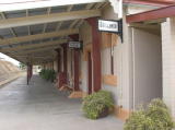 A look south down the Cooma platform.
