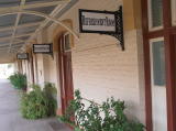Looking south along the platform, other signs can be found.