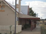 A look up Cooma platform from the southern end of the station.