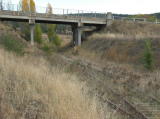 A longer shot looking south towards the Monaro Highway bridge.
