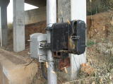 More trackside structures underneath the Monaro Highway overbridge.