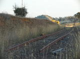 A cutting a few kilometers south of Michelago, looking south. The highway has once again cut the railway in half.
