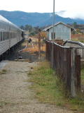 Rylstone railway station, looking up the line.