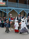 Parade along Mayne street, Gulgong, for the Henry Lawson heritage festival.