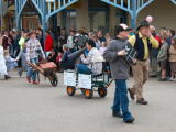 Parade along Mayne street, Gulgong, for the Henry Lawson heritage festival.