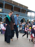Parade along Mayne street, Gulgong, for the Henry Lawson heritage festival.