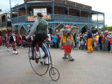 Parade along Mayne street, Gulgong, for the Henry Lawson heritage festival.