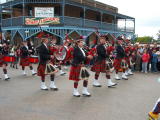 Parade along Mayne street, Gulgong, for the Henry Lawson heritage festival.