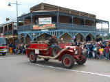 Parade along Mayne street, Gulgong, for the Henry Lawson heritage festival.