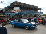 Parade along Mayne street, Gulgong, for the Henry Lawson heritage festival.
