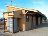 Gulgong railway station, from the platform side.