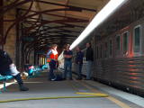Looking down Dubbo platform.