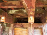 More moss visible on the under side of Guises Creek bridge, up end.