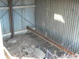 A closer look at the floor boards and rails of the gangers shed, Williamsdale.