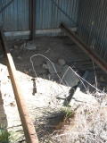 Another look at the floor boards and rails of the gangers shed, Williamsdale.