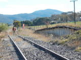 Williamsdale yard, including the former goods platform. The rails to the platform are long gone.