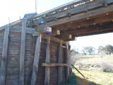 The western wing wall at the up end of De Salis bridge.