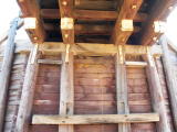 The retaining wall at the up end of De Salis bridge.