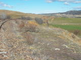 Looking down the line from De Salis bridge, towards Michelago.