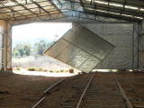 Another look at the blown in carriage shed door at Michelago.