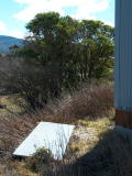 The door blown off the side of the Michelago carriage shed.