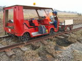 Scouring of the track base, on the down side of the railway line, near 343.4km.