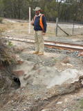 Flood opening at Tuggeranong Siding.
